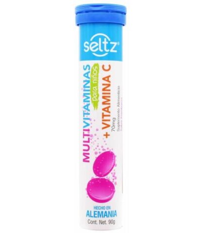 MULTIVITAMINAS PARA NIÑOS VITAMINA C EFERVESCENTE 20 TAB SELTZ