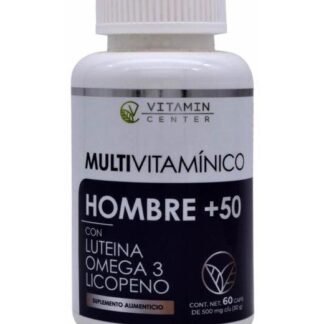 MULTIVITAMINICO HOMBRE 50 MAS 60 CAP VITAMIN CENTER