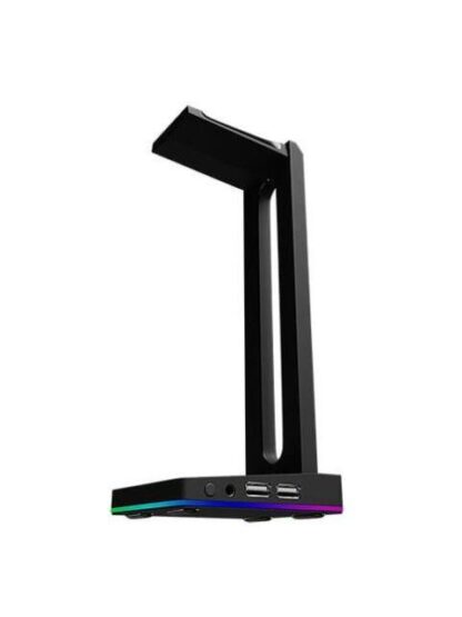 NACEB BASE PARA AUDIFONOS GAMER T11 ELEVEN RGB 2X USB 1X 3.5MM NEGRO