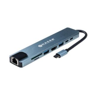 NACEB HUB USB-C - HDMI RJ-45 USB-A 3.1 USB-C 480 MBIT-S