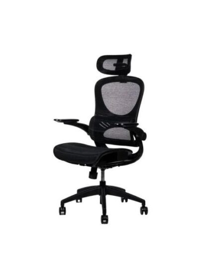 NACEB SILLA NA-09S3 RESPALDO CON REJILLA REPOSABRAZOS AJUSTABLES NEGRO - Image 2