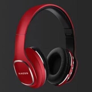 NACEB TECHNOLOGY AUDIFONOS CON MICROFONO CETUS BLUETOOTH INALAMBRICO ROJO   