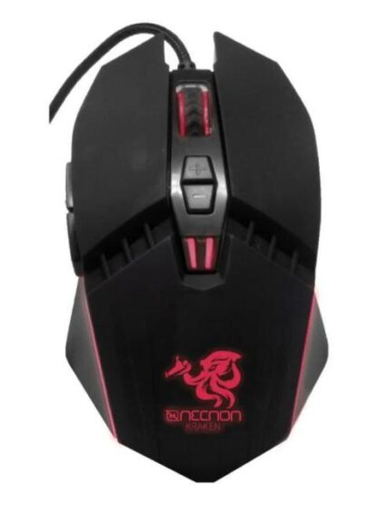NECNON KIT GAMER DE TECLADO MOUSE MOUSEPAD Y AUDIFONOS KRAKEN ALAMBRICO USB ROJO (ESPANOL) - Image 2