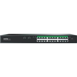 NETIS SWITCH POE P124GC 24 PUERTOS POE Y 2 PUERTOS SFP 360W 1000 MBPS WATCH DOG PLUG PLAY 250 MTS DE ALCANCE EN TRANSMISION NO ADMINISTRABLE
