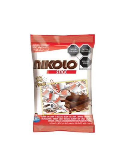 NIKOLO CHOCOLATE STICK TRADICIONAL BOLSA CON 20 PZ