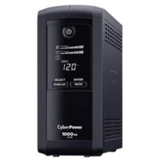 NO BREAK CYBERPOWER CP1000AVRLCDA LINEA INTERACTIVA 600W 1.000VA ENTRADA 90V - 120V SALIDA 90V - 120V 9 SALIDAS