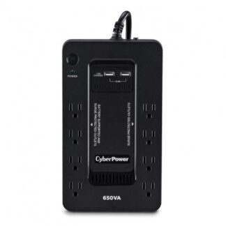 NO BREAK CYBERPOWER SX650U LINEA EN ESPERA 360W 650VA ENTRADA 90V - 120V SALIDA 114V - 126V 8 SALIDAS CONTACTOS