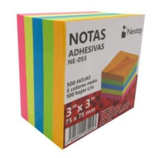 NOTA ADHESIVA NEXTEP 3X3 NEON C-500 HJ