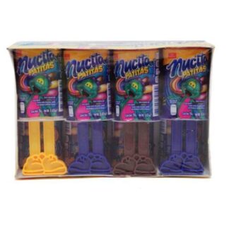 NUCITA CHOCOLATE PATITAS PAQUETE DE 24 CON 8 PIEZAS