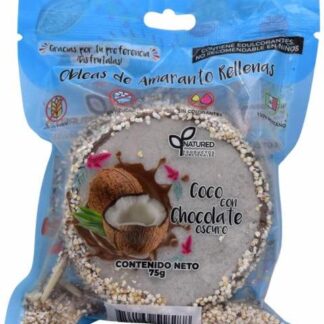 OBLEAS AMARANTO COCO CHOCOLATE OSCURO 75 G NATURED C 10