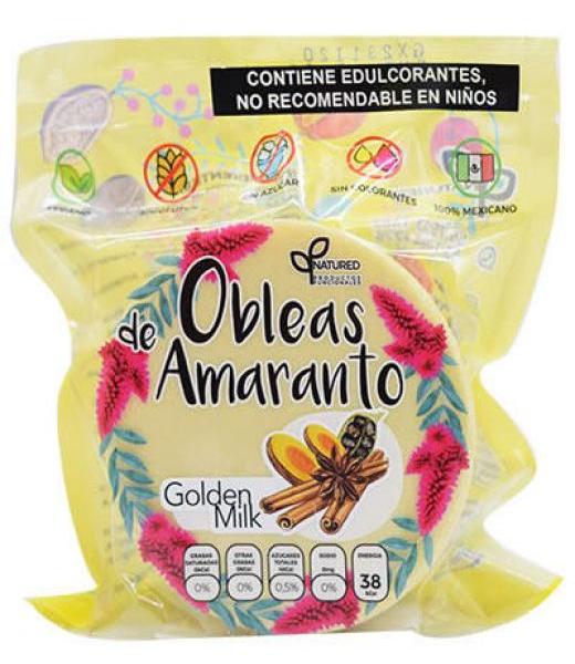OBLEAS DE AMARANTO CON GOLDEN MILK 50 G NATURED C 12