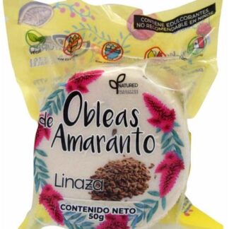OBLEAS DE AMARANTO SAB LINAZA 50 G NATURED C 12