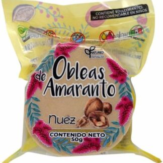 OBLEAS DE AMARANTO SAB NUEZ 50 G NATURED C 12