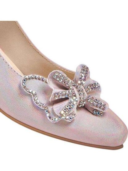 ZAPATILLA METALICA MOÑO ROSA VIVIS SHOES KIDS - Image 2