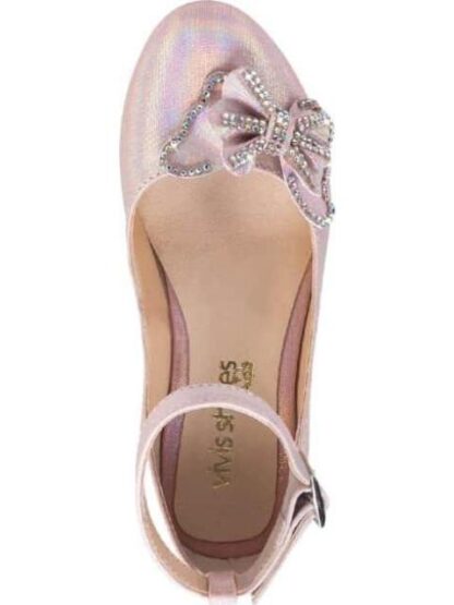 ZAPATILLA METALICA MOÑO ROSA VIVIS SHOES KIDS - Image 4