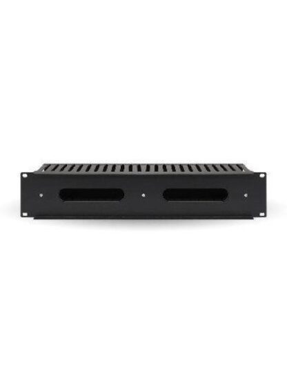 ORGANIZADOR METALICO HORIZONTAL BROBOTIX NEGRO 2U ACERO 830878 - Image 2