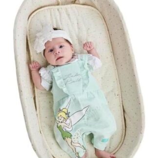 OVEROL ESTAMPADO APLICACIONES AZUL MENTA DISNEY BABY