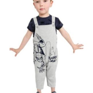 OVEROL ESTAMPADO APLICACIONES GRIS MARVEL