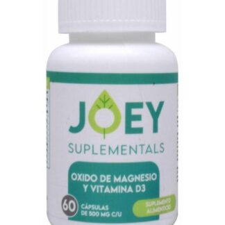 OXIDO DE MAGNESIO Y VITAMINA D3 60 CAP JOEY SUPLEMENTALS