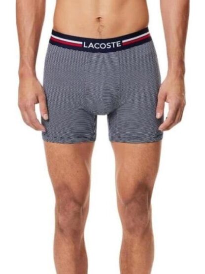 PACK 3 BOXERS ALGODON AZUL LACOSTE - Image 2
