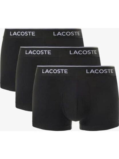PACK 3 BOXERS ALGODON NEGRO LACOSTE