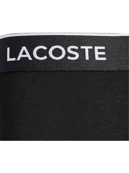 PACK 3 BOXERS ALGODON NEGRO LACOSTE - Image 3