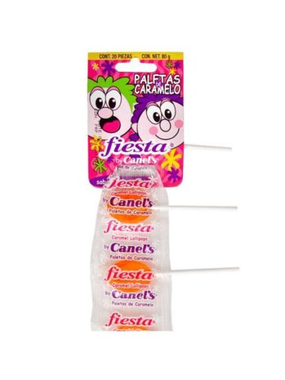 PALETA MACIZA FIESTA TIRA 20 PIEZAS