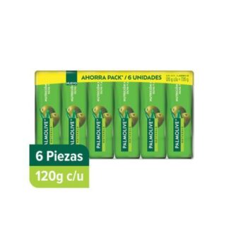 PALMOLIVE NATURALS JABON DE TOCADOR VERDE 120 GR 6 PIEZAS