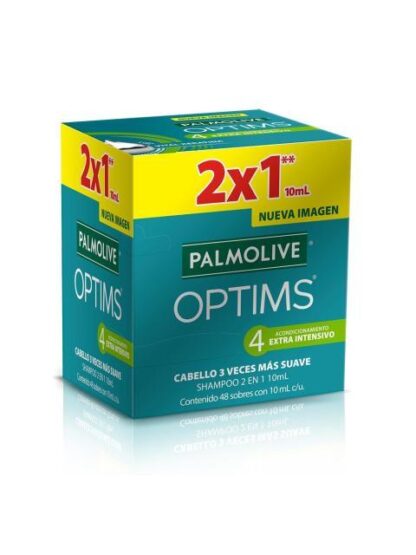 PALMOLIVE OPTIMS SHAMPOO NIVEL 4 10 ML 2 PIEZAS