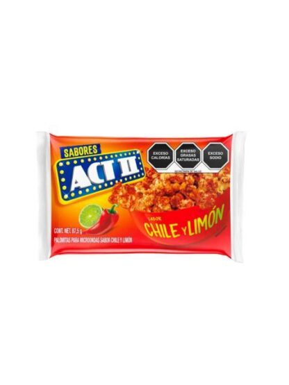 PALOMITAS ACT II CHILE LIMON DE 87.5 GR