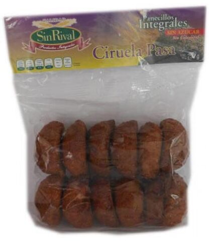 PANECILLOS INTEGRALES SIN AZUCAR DE CIRUELA PASA SIN RIVAL