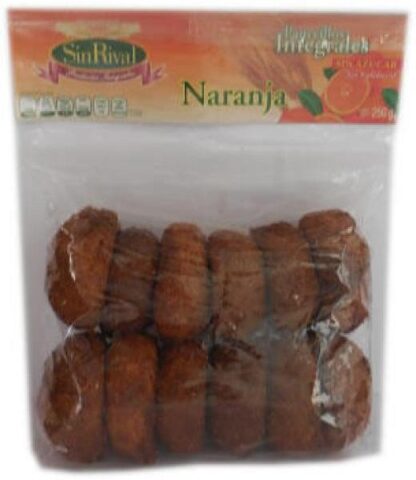 PANECILLOS INTEGRALES SIN AZUCAR DE NARANJA SIN RIVAL