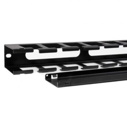 STARTECH  PANEL CANALETA HORIZONTAL DE 1U CON CUBIERTA PARA GESTION DE CABLEADO EN RACKS Y PERFORACIONES LATERALES - Image 2