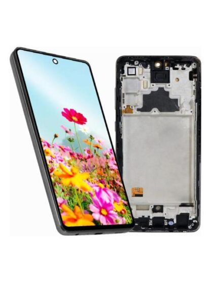 PANTALLA COMPLETA PARA SAMSUNG A72 A725F INCELL CON MARCO COLOR NEGRO