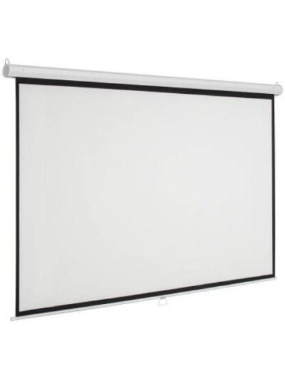 PANTALLA DE PROYECCION DE PARED MANUAL MSC154 MULTIMEDIA SCREEN 1.54X1.54M. 86 PULGADAS DIAGONALES.