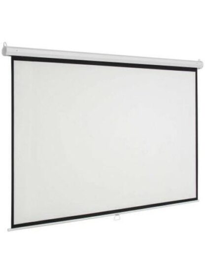 PANTALLA DE PROYECCION DE PARED MANUAL MSC216 MULTIMEDIA SCREEN 2.16X2.16M. 120 PULGADAS DIAGONALES.
