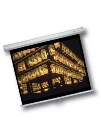 PANTALLA DE PROYECCION MULTIMEDIA SCREENS MSC244 136 PULGADAS MANUAL PARED COLOR BLANCO