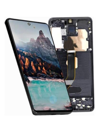 PANTALLA PARA SAMSUNG S20 PLUS G985F G986B AMOLED CON MARCO COLOR NEGRO