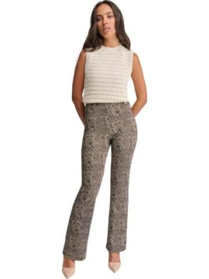 PANTALON ANCHO ESTAMPADO BLANCO/NEGRO HOLLY LAND
