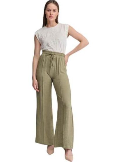 PANTALON ANCHO VERDE OLIVO HOLLY LAND - Image 3