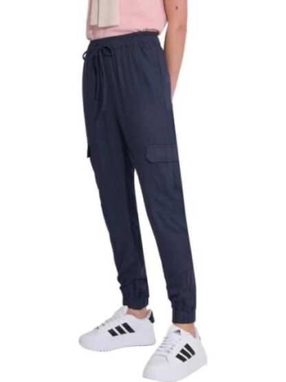 PANTALON CARGO DE LINO AZUL HOLLY LAND - Image 2