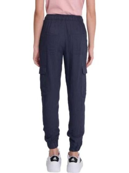 PANTALON CARGO DE LINO AZUL HOLLY LAND - Image 3