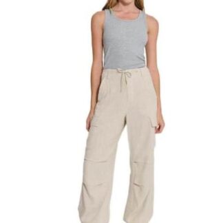 PANTALON CARGO DE LINO BEIGE HOLLY LAND