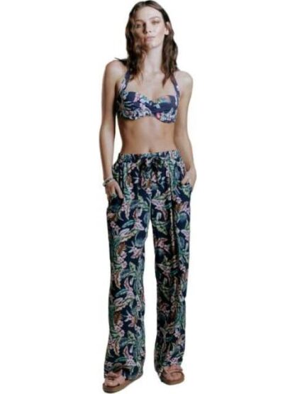 PANTALON PIERNA ANCHA AZUL MARINO PRIMARK - Image 5
