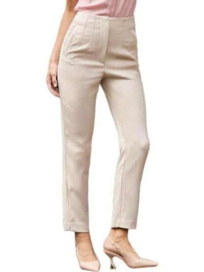 PANTALON CINTURA ALTA BEIGE HOLLY LAND - Image 4