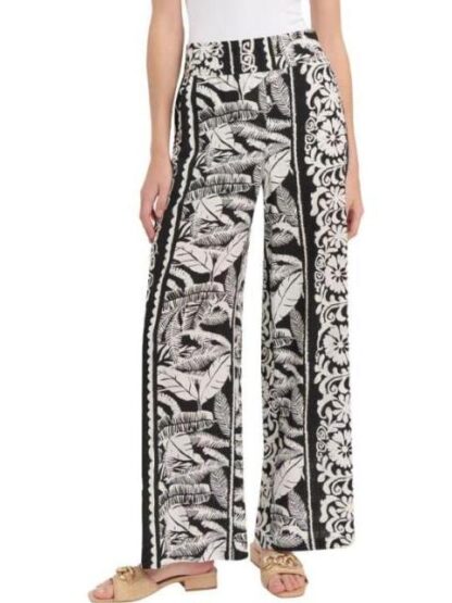 PANTALON CINTURA ALTA BLANCO/NEGRO HOLLY LAND - Image 2
