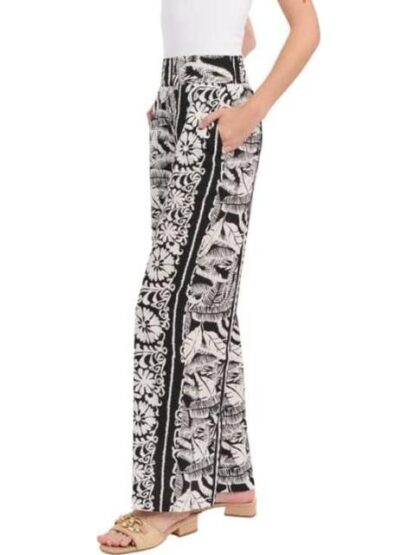 PANTALON CINTURA ALTA BLANCO/NEGRO HOLLY LAND - Image 4