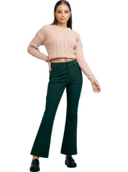 PANTALON CINTURA ALTA VERDE HOLLY LAND