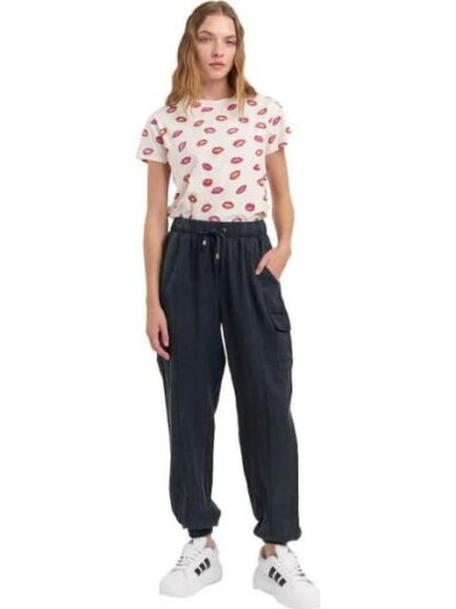 PANTALON CINTURA REGULAR AZUL MARINO HOLLY LAND