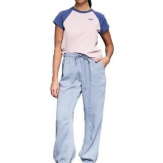 PANTALON CINTURA REGULAR AZUL TURQUESA HOLLY LAND